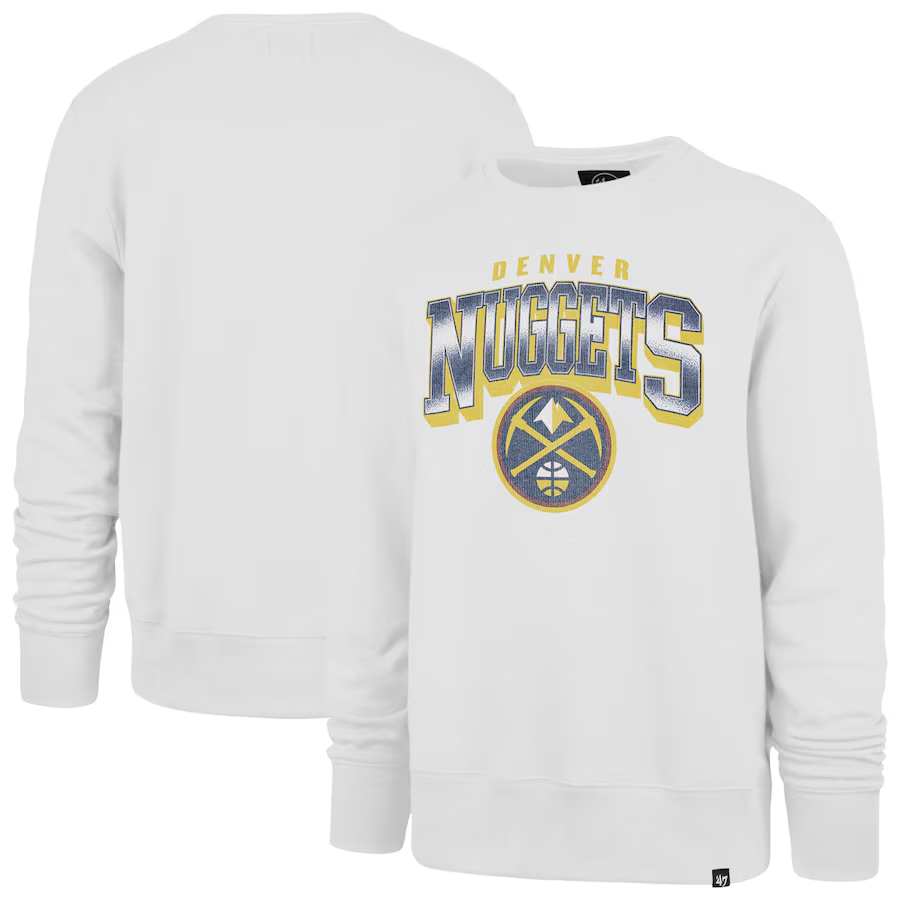 Men Denver Nuggets white 2024 NBA hoodie